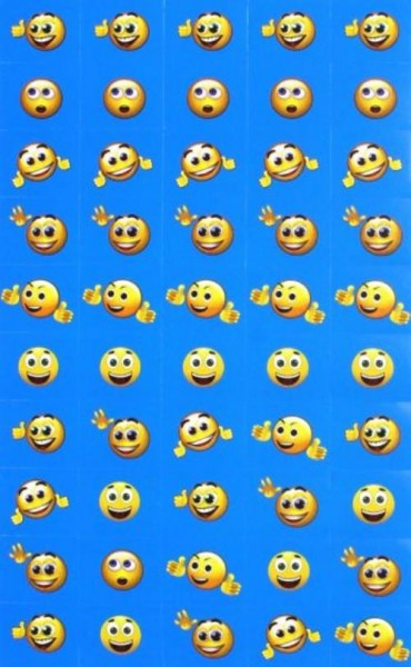 Наклейки для поощрения с бровками (НМ-7747)