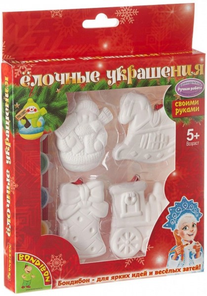 Набор для творч. Елочные украшения (4шт.) ВВ1568