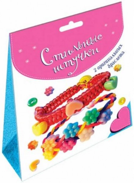 Браслеты из шёлковых шнурков 2 в 1