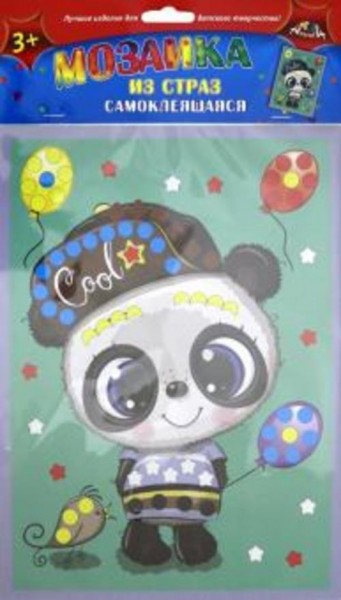 Мозаика из страз самоклеящаяся "Панда" (С3081-10)