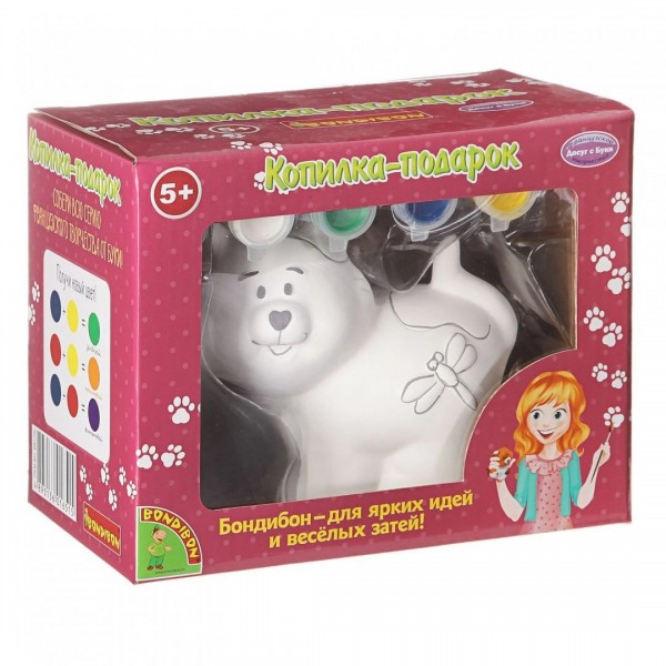 Набор ВВ1792 д/творчест."Копилка-подарок" КОШЕЧКА