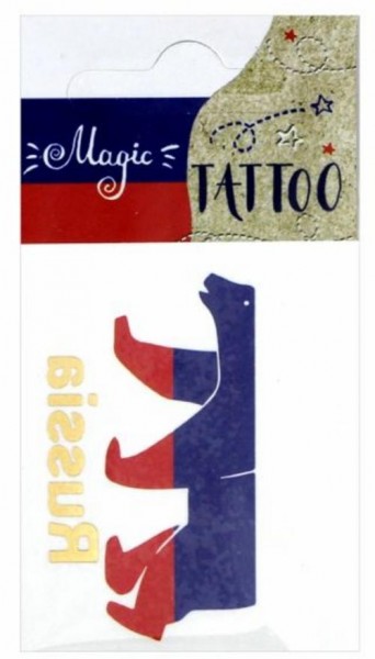 Татуировка временная "Медведь" маленькая (76899)