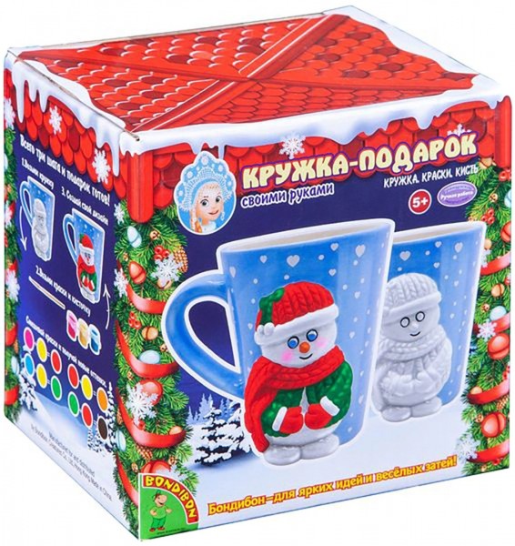 Набор для творч."Кружка-подарок" Снеговичок ВВ4700