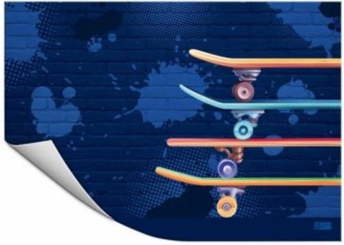 Плёнка цветная для уроков труда Скейтборды