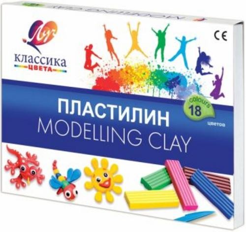 Пластилин детский Классика, 18 цветов
