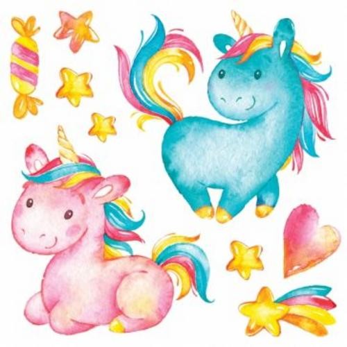 Декоративные наклейки Малыши-единороги