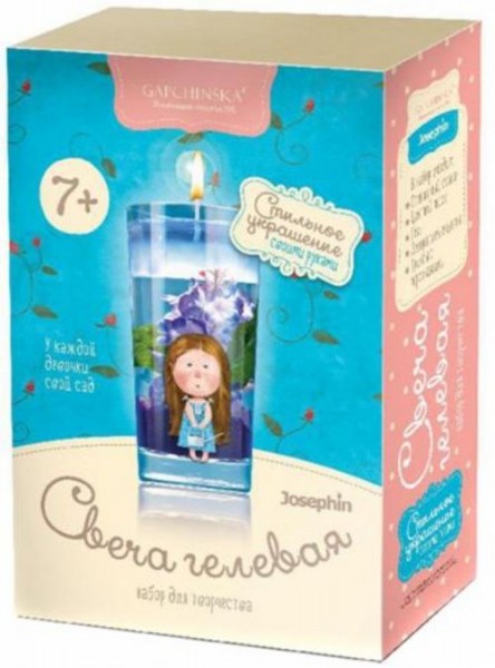 Свеча гелевая с цветами "У каждой девочки свой сад" (294008)