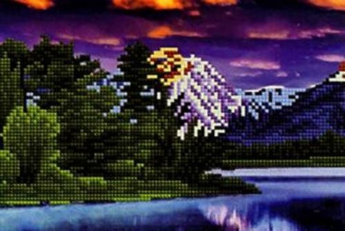 Алмазная мозаика Завораживающий пейзаж на закате