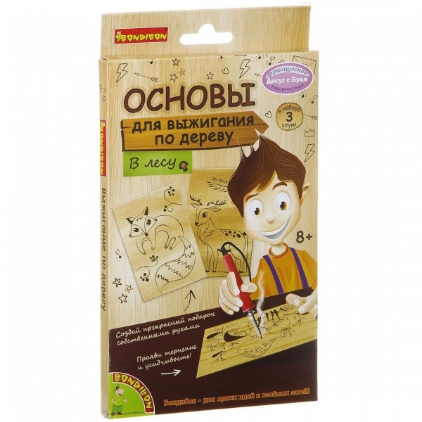 Набор для творч.Основы д/выжиг.В лесу (3шт.)ВВ2061