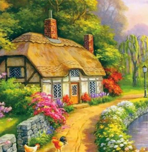 Алмазная мозаика Бабушкин сад