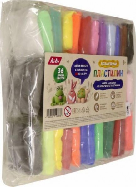 Пластилин 36 цветов в пакете (PL014)
