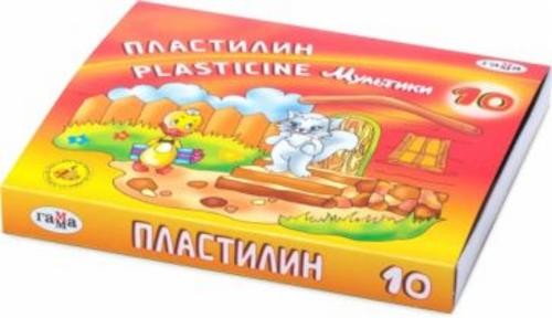 Пластилин Мультики, 10 цветов