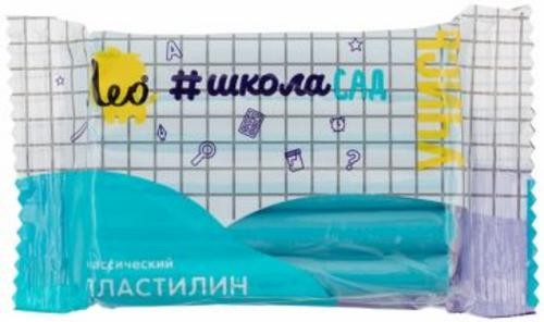 Пластилин классический Учись, голубой, 50 гр