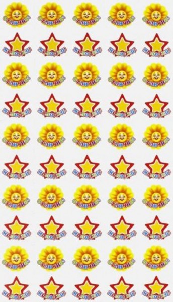 Наклейки для поощрения "Звездочки и солнышки" (НМ-8111)