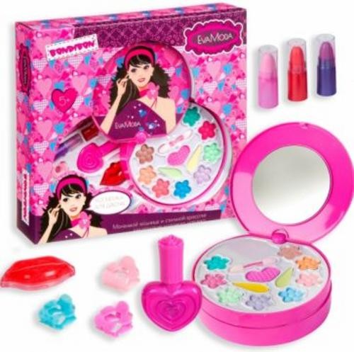 Набор детской декоративной косметики Eva Moda, Косметичка-диск