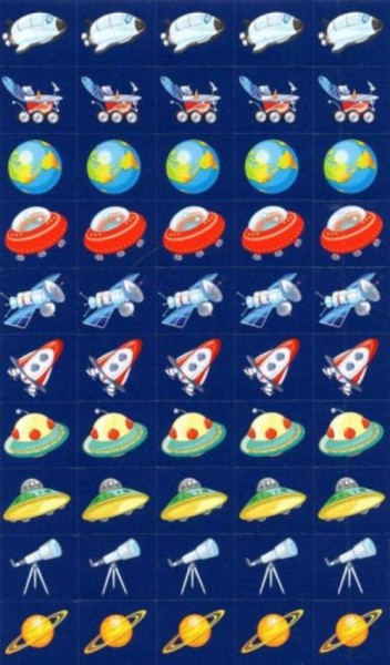 Набор наклеек для поощрения. Космос