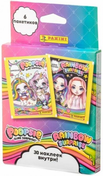 Блистер с наклейками (6 пакетиков) POOPSIE RAINBOW (8018190013917)