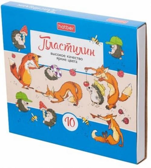 Пластилин Веселые истории, 10 цветов, со стеком