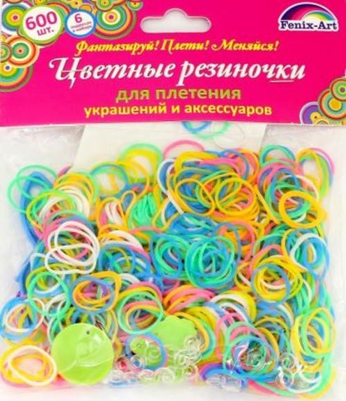 Резинки для плетения "Ассорти" (600 штук) (39677)
