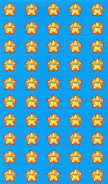 Набор наклеек для поощрения. Звездочки Молодец!