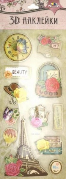 Наклейки 3D, 11х29 см (С3483-04)