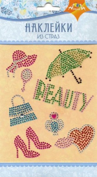 Наклейки из страз "Beauty" (С3284-09)