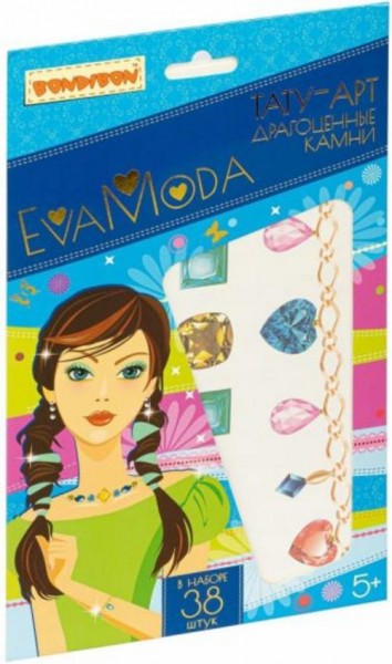 Набор Тату-арт EVA MODA Драгоценные камни (38 тату)