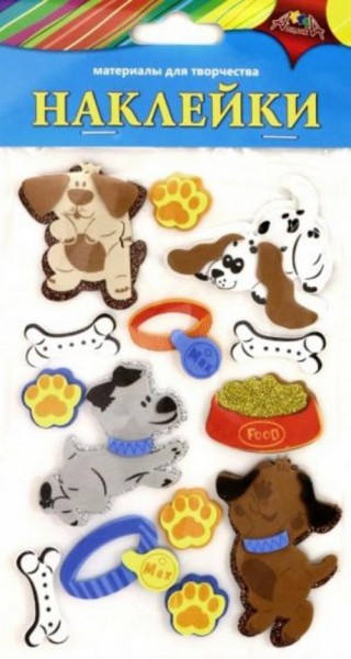 Наклейки из ЭВА "Домашние любимцы. Ассорти" (С3476-02)