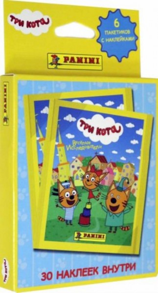 ТРИ КОТА. Блистер с наклейками, 6 пакетиков