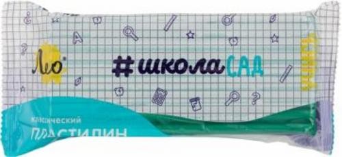 Пластилин классический Учись, зеленый, 240 гр