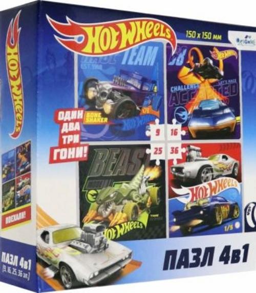 Hot Wheels.Набор 4 в 1. Команда Скорость (05852)