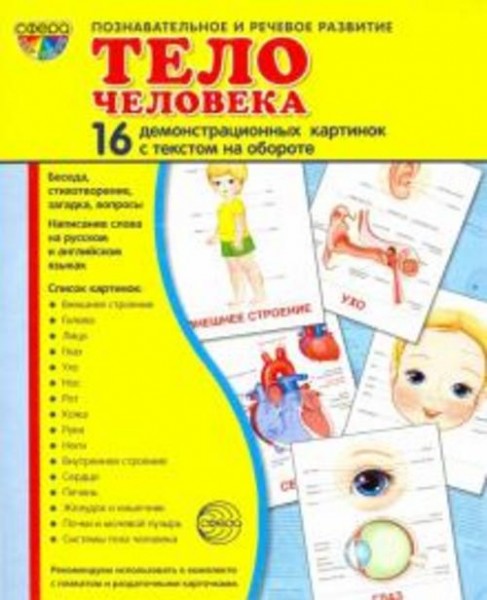 Демонстрационные картинки "Тело человека"