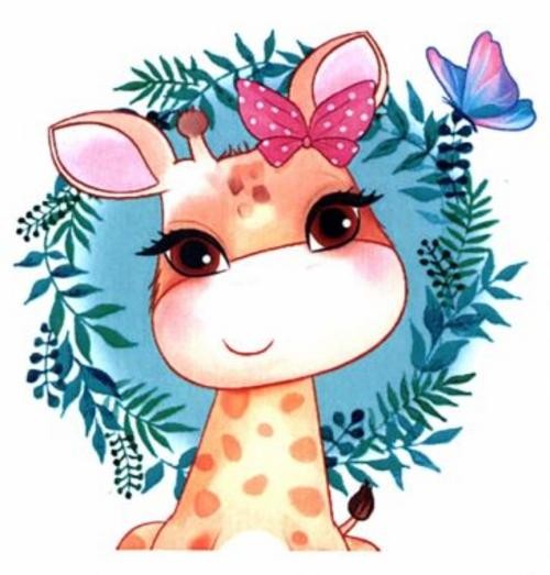 Алмазная мозаика Улыбчивый жирафик