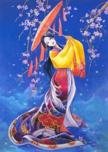 Алмазная мозаика Японский танец