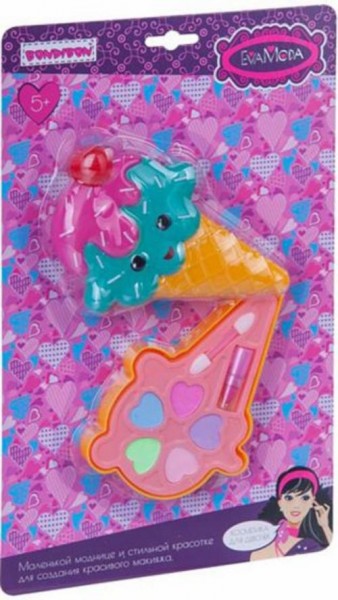 Набор детской декоративной косметики Косметичка-мороженое рожок (ВВ4752)