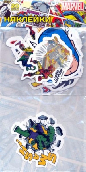 Набор наклеек "Комикс", фигурные (20 штук)