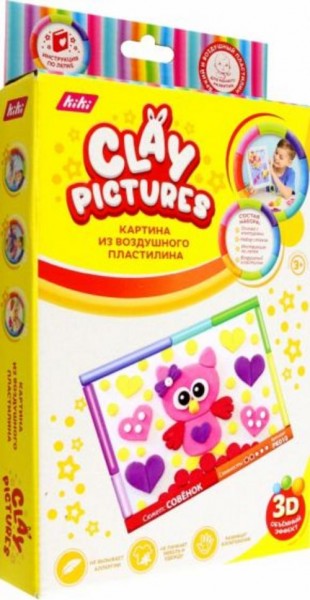 Картина из пластилина Совенок