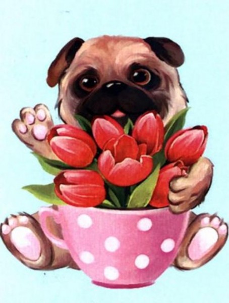 Алмазная мозаика Весенний презент