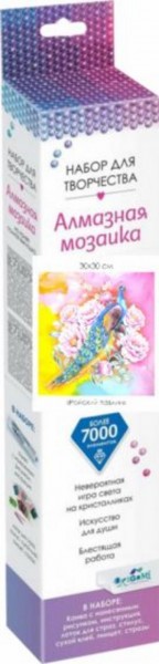 Алмазные узоры "Райский павлин", 30х30 см. (06123)