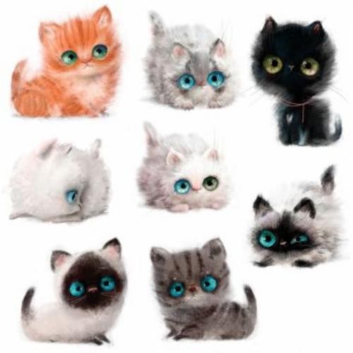 Декоративные наклейки Котята