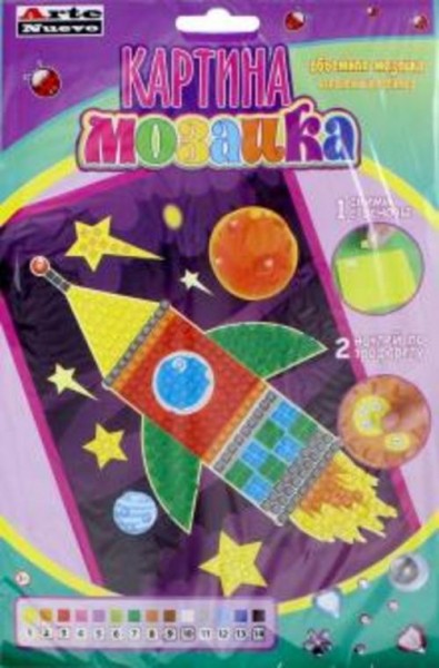 Картина-мозаика "Ракета" (DT-1016-8)