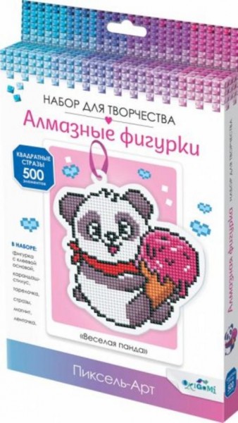 Алмазная фигурка Веселая панда