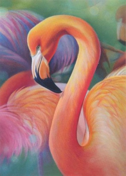 Алмазная мозаика Розовый фламинго