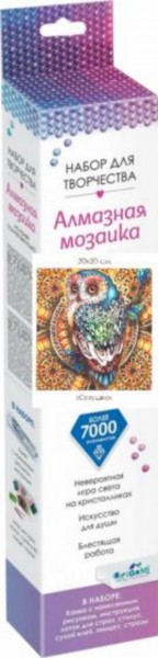 Алмазные узоры "Совушка", 30х30 см. (06108)