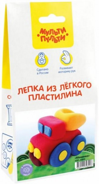 Набор для лепки из легкого пластилина Машинка