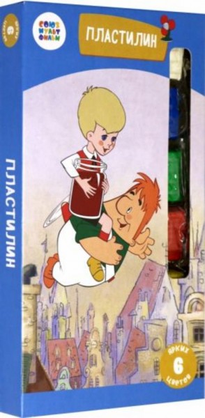 Пластилин 6 цветов "Малыш и Карлсон" 108 гр. (СМФ 12074)