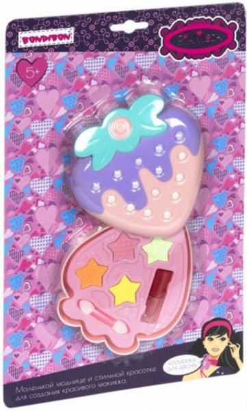 Набор детской декоративной косметики. Косметичка-Клубничка