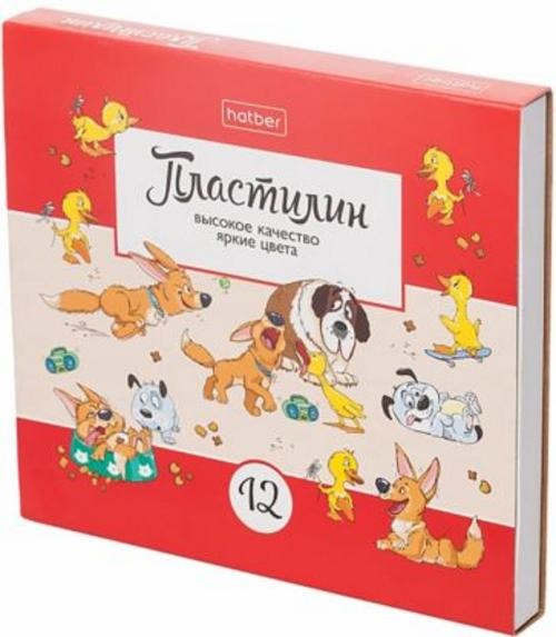 Пластилин Веселые истории, 12 цветов, со стеком