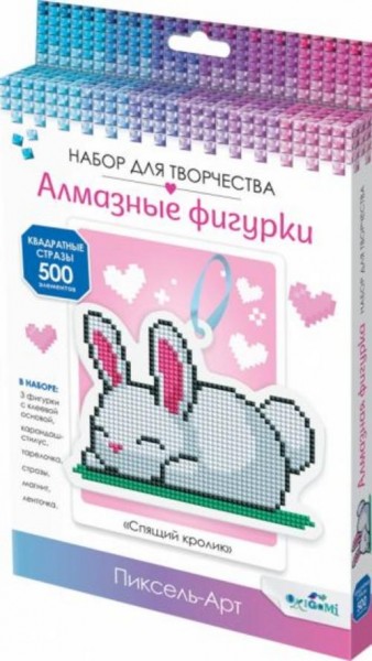 Алмазная фигурка Спящий кролик