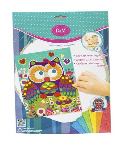 57423 Объемная картина "Сова с грибочком"